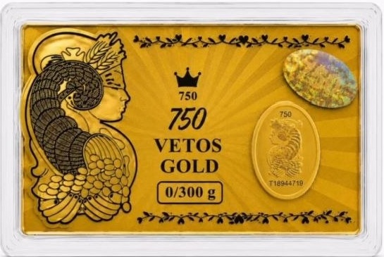 شمش طلای وتوس 300 سوت